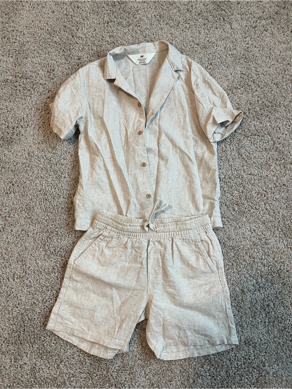 H&M Toddler Boy Linen Beach Outfit 4T